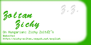 zoltan zichy business card